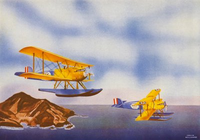 Douglas DWC (litografía en color) de Irvin L. Holcombe