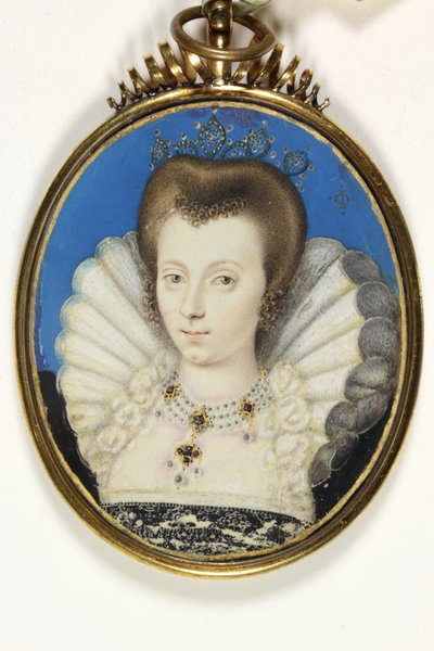 Una dama tradicionalmente identificada como Elizabeth Bruges, Lady Kennedy de Isaac (attr. to) Oliver