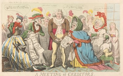 Ein Treffen der Gläubiger de Isaac Cruikshank
