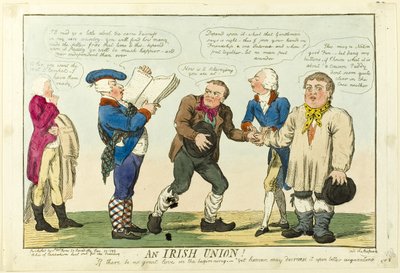 ¡Una Unión Irlandesa! de Isaac Cruikshank