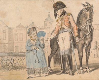 Canción cómica: The Bold Dragoon de Isaac Cruikshank