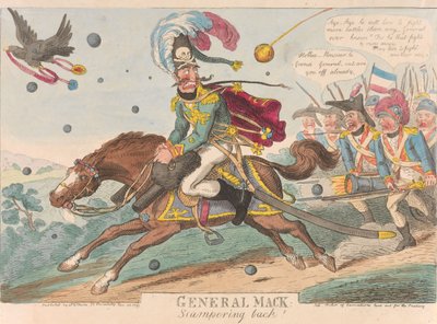General Mack, auf der Flucht! de Isaac Cruikshank