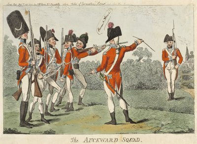 El escuadrón torpe, 1793 de Isaac Cruikshank