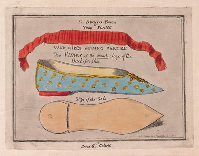 El rubor de la duquesa o la llama de York de Isaac Cruikshank
