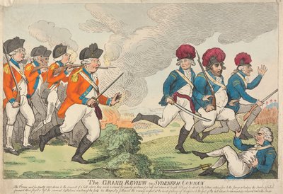 Die große Parade auf dem Sydenham Common de Isaac Cruikshank
