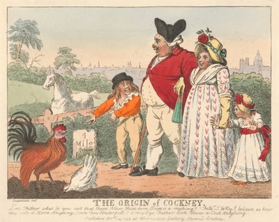 Der Ursprung des Cockney de Isaac Cruikshank