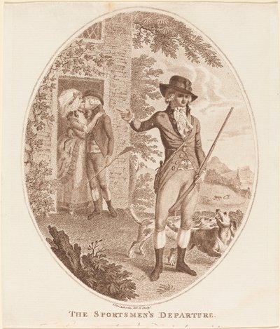 La partida de los cazadores de Isaac Cruikshank