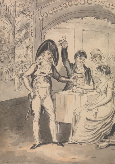 The Supper Box en Vauxhall de Isaac Cruikshank