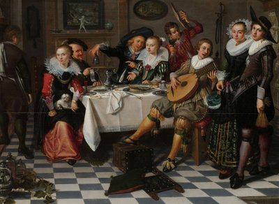 Compañía alegre, 1629 de Isaac Elias