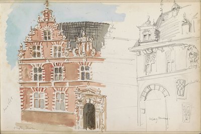 Ayuntamiento y Waag en Hoorn de Isaac Gosschalk