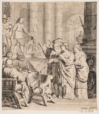 Composición con figuras en trajes del siglo XVII de Isaac Isaacsz