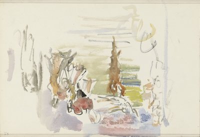 Artistas en el escenario de Isaac Israels