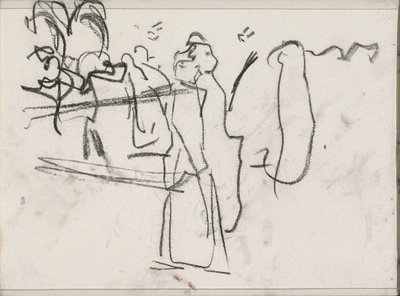 Figuras, posiblemente caminando de Isaac Israels