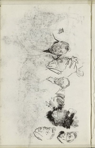 Cabezas de hombres y mujeres de Isaac Israels