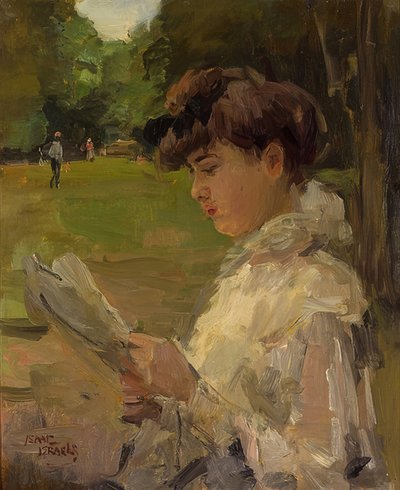 Niña leyendo de Isaac Israels