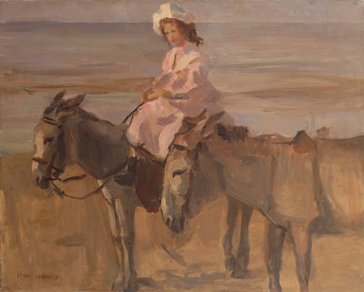 En la playa de Scheveningen (óleo sobre lienzo) de Isaac Israels