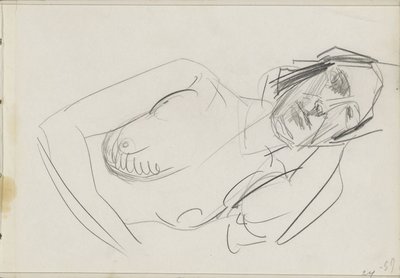 Desnudo femenino reclinado de Isaac Israels