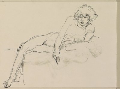 Desnudo femenino reclinado de Isaac Israels