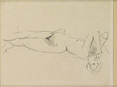 Desnudo femenino reclinado de Isaac Israels