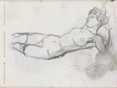 Desnudo femenino reclinado de Isaac Israels