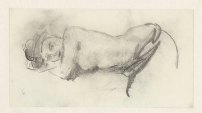Desnudo femenino recostado de Isaac Israels