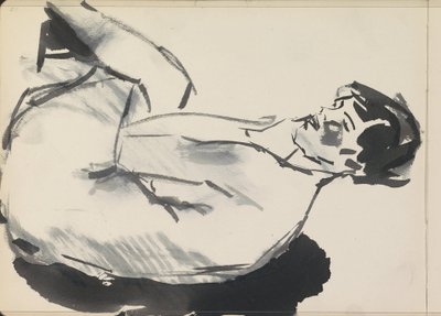 Desnudo femenino sentado de Isaac Israels
