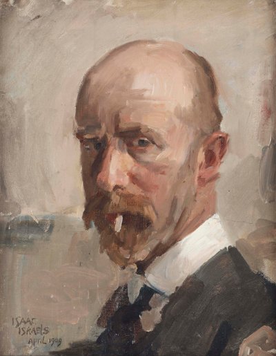 Autorretrato con cigarrillo, 1909 de Isaac Israels