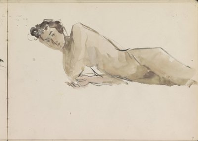 Desnudo femenino de pie de Isaac Israels