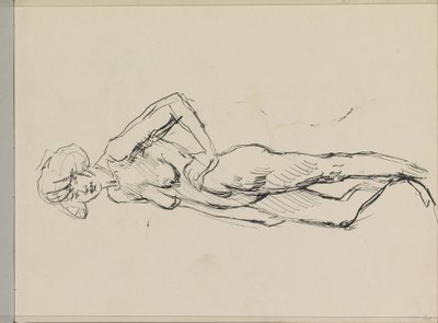 Desnudo femenino de pie de Isaac Israels