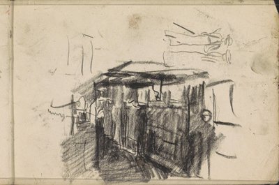 Vista de la calle por la noche de Isaac Israels