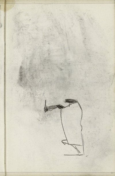 Estudio, posiblemente de un caballo con manta. de Isaac Israels