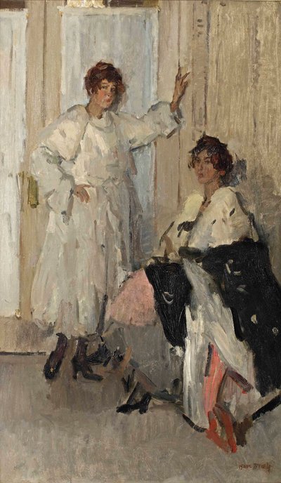 Los maniquíes Ippy y Gertie en Hirsch, Ámsterdam, c.1915-17 de Isaac Israels