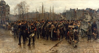 Transporte de soldados coloniales de Isaac Israels
