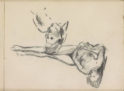 Dos estudios de un desnudo femenino reclinado de Isaac Israels