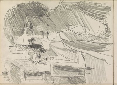 Dos mujeres en una mesa, posiblemente en una terraza. de Isaac Israels