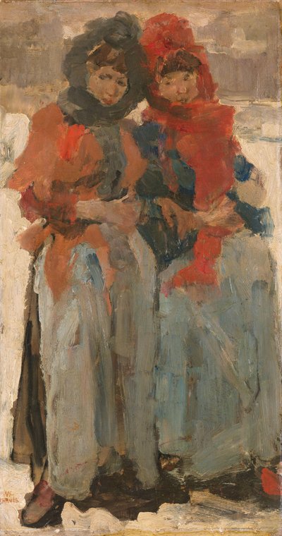 Dos jóvenes en la nieve
Dos chicas en la nieve de Isaac Israels