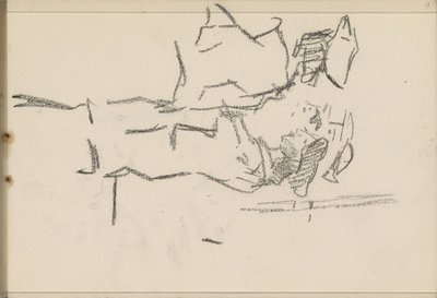 Cuatro figuras con tocados, de perfil de Isaac Israels