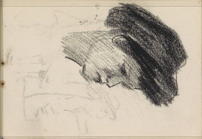 cabeza de mujer, de perfil de Isaac Israels