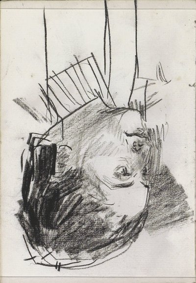 cabeza de mujer, de perfil de Isaac Israels