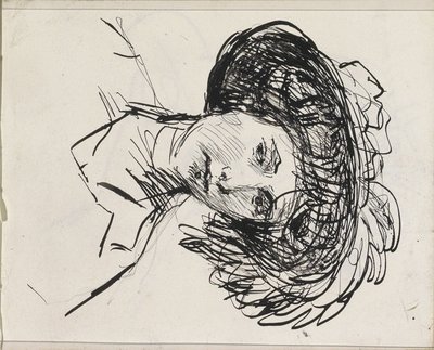 cabeza de mujer con sombrero de Isaac Israels