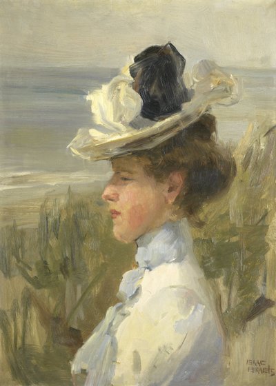 Mujer joven, mirando al mar
Una mujer joven mirando al mar de Isaac Israels
