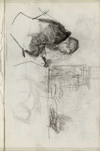 Hombre sentado, de perfil de Isaac Israels