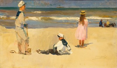 Alemán: Am Strand En la playa de Isaac Israels