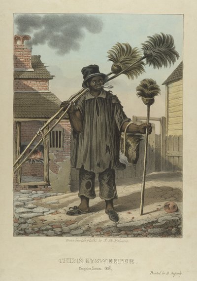 Deshollinador, lámina 11 de Bocetos de Carácter..., 1838 de Isaac Mendes Belisario