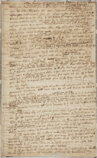 La caza del León Verde, recto, c.1700 de Isaac Newton