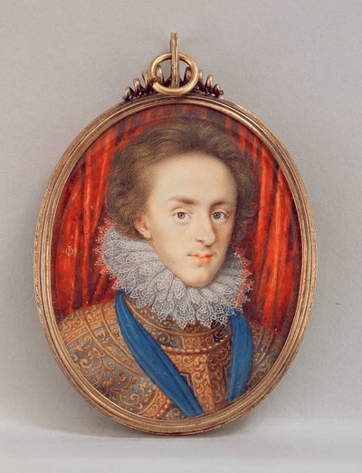 Retrato de Enrique, Príncipe de Gales (1594-1612) c.1610 de Isaac Oliver