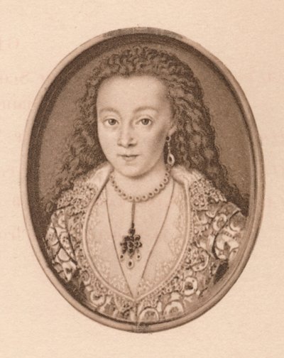 Retrato - Arabella Stewart, siglo XVI de Isaac Oliver I