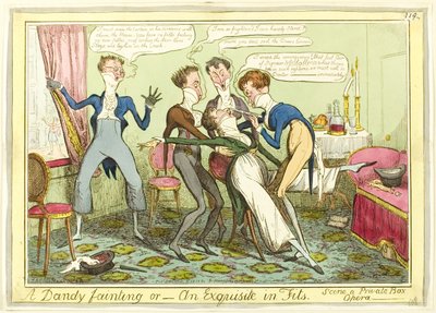 Un desmayo dandi de Isaac Robert Cruikshank