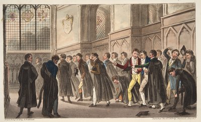 Matutinas Negras, o los Efectos de Beber Tarde en los Madrugadores, de The English Spy, pub. 1824 de Isaac Robert Cruikshank