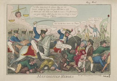 Héroes de Manchester, 1819 de Isaac Robert Cruikshank